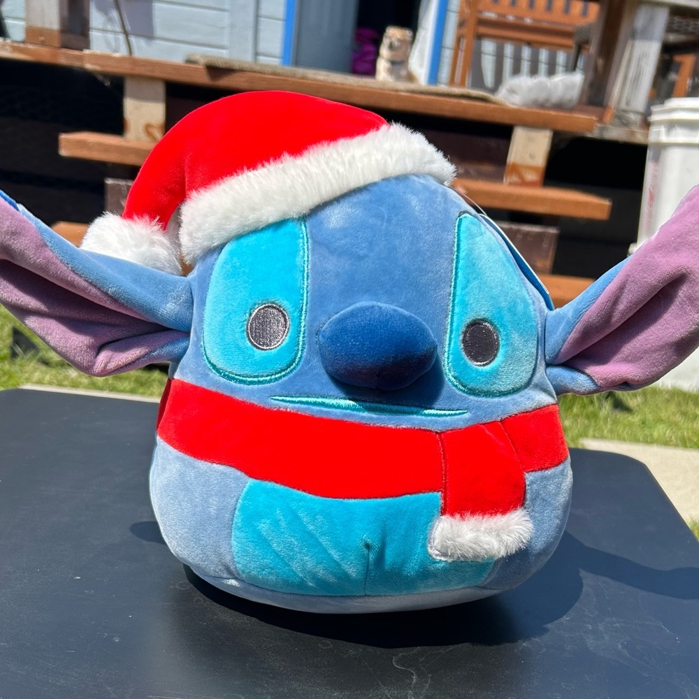 Squishmallow Official KellyToy 8" Disney Stitch Christmas Holiday Plush